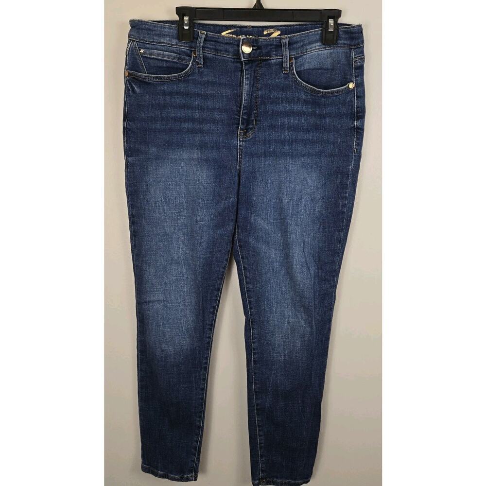 Seven7 Metro Ultra High Rise Skinny Jeans Size 12 Classic Style Classic Logo